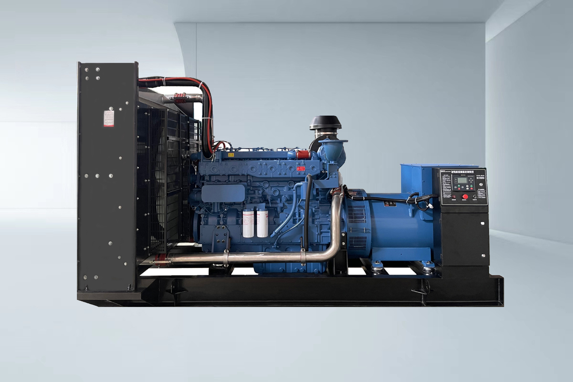 What is the operation process of the diesel generator set control screen?